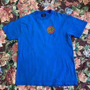 2000 Santa Cruz Skateboard Co NHS Royal Blue Tee M